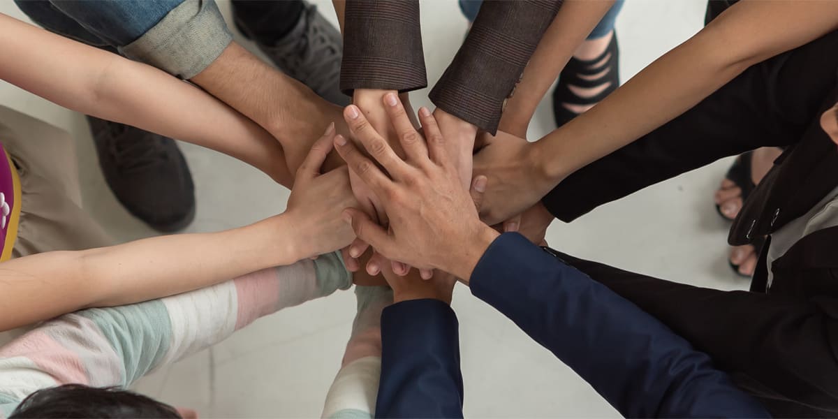 The Story of Colorful Hands Working Together for Kindness